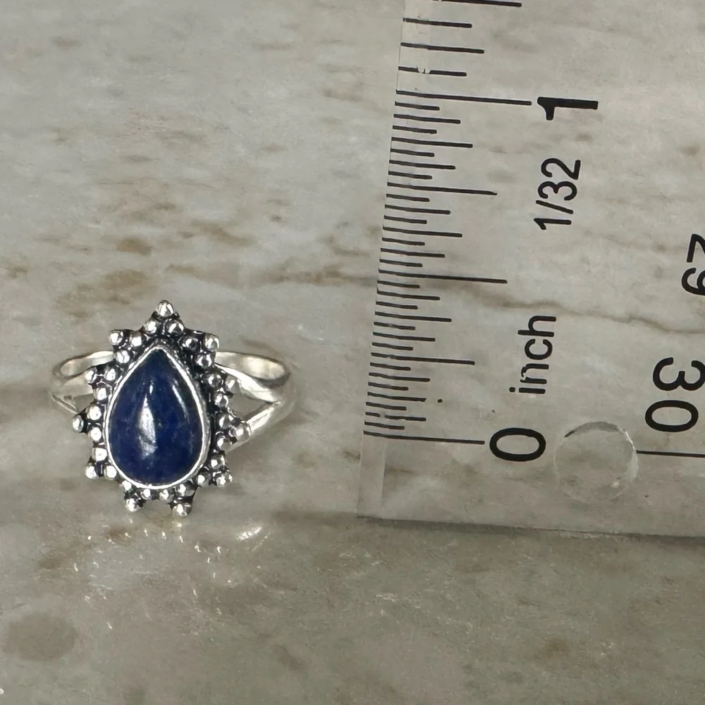 NWOT Sundance Inky Harbor Ring, Lapis Lazuli, Sterling Silver